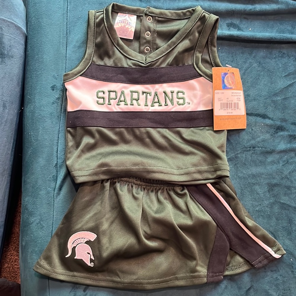 Michigan State cheer outfit size 12 months